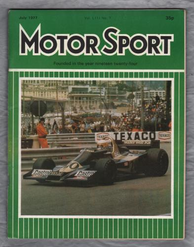 MotorSport - Vol.L111 No.7 - July 1977 - `Le Mans 24-hrs` - Published by Motor Sport Magazines Ltd