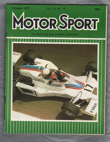MotorSport - Vol.L111 No.10 - October 1977 - `How The New Rover 3500 Is Made` - Published by Motor Sport Magazines Ltd