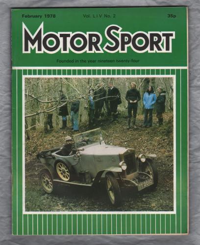 MotorSport - Vol.LlV No.2 - February 1978 - `Ferrari Fascination` - Published by Motor Sport Magazines Ltd