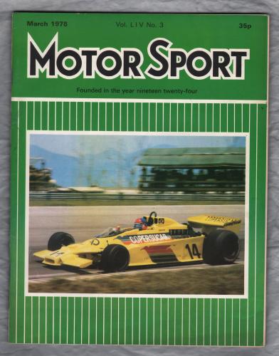 MotorSport - Vol.LlV No.3 - March 1978 - `Rally Review` - Published by Motor Sport Magazines Ltd