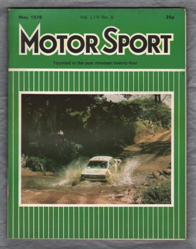 MotorSport - Vol.LlV No.5 - May 1978 - `Road Test:The Porsche 911 SC Sport` - Published by Motor Sport Magazines Ltd