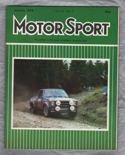 MotorSport - Vol.LV No.1 - January 1979 - `Formula One Teams for 1979` - Published by Motor Sport Magazines Ltd