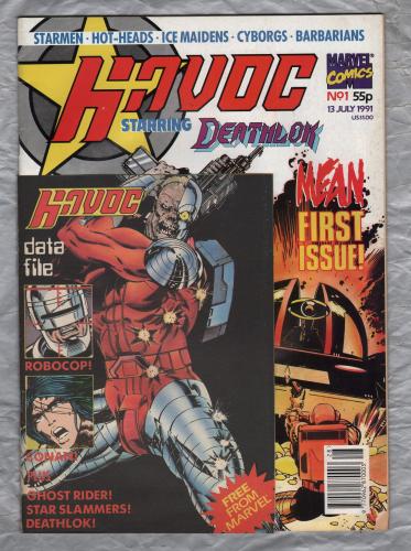 Havoc starring Deathlok - No.1 - 13th July 1991 - `Deathlok: Test Run` - Published by Marvel Comics