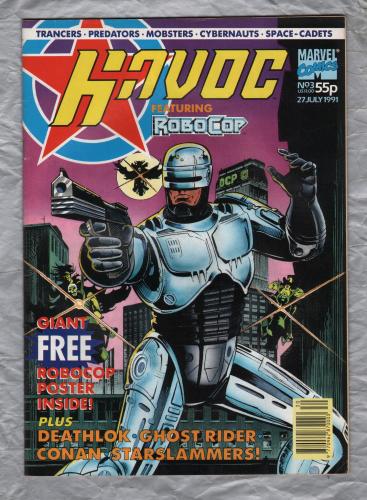 Havoc - RoboCop - No.3 - 27th July 1991 - `Conan: Cauldron of the Doomed` - Published by Marvel Comics