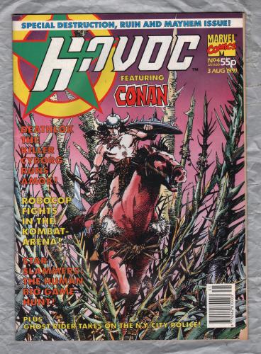 Havoc - Featuring Conan - No.4 - 3rd August 1991 - `Ghost Rider Takes On The N.Y. City Police` - Published by Marvel Comics