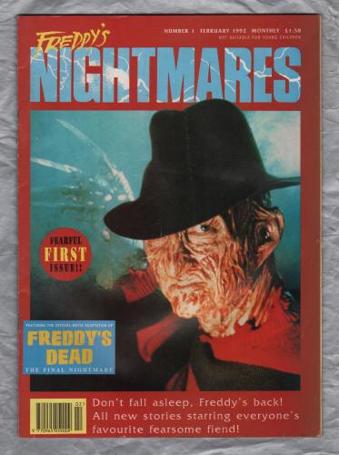 Freddy`s Nightmares - No.1 - February 1992 - `Don`t Fall Asleep,Freddy`s Back!` - Published by Trident Comics