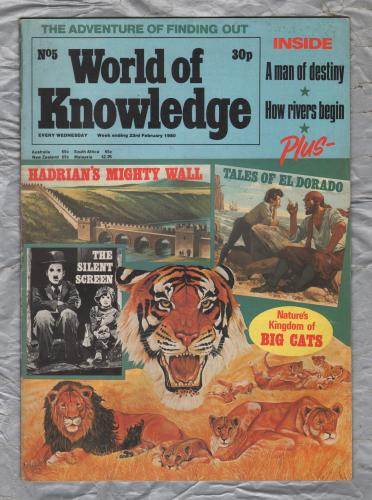 World of Knowledge - No.5 - 23rd February 1980 - `How The Blood Circulates` - Published by IPC Magazines Ltd