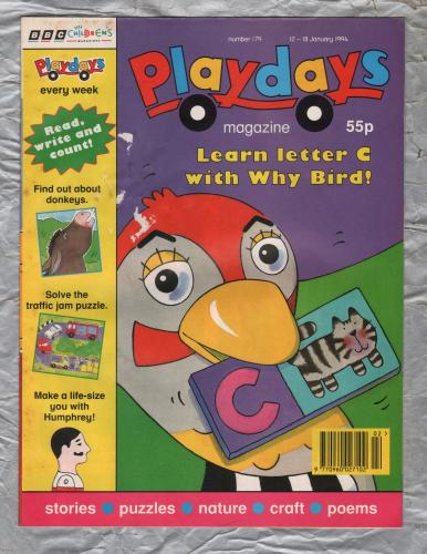 Playdays Magazine - No.179 - 12-18 January 1994 - `Puzzle-I Spy W` - Published by BBC Magazines