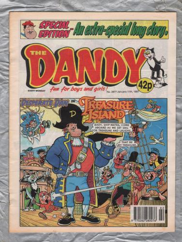 The Dandy - Issue No.2877 - January 11th 1997 - `Desperate Dan in Treasure Island` - D.C. Thomson & Co. Ltd