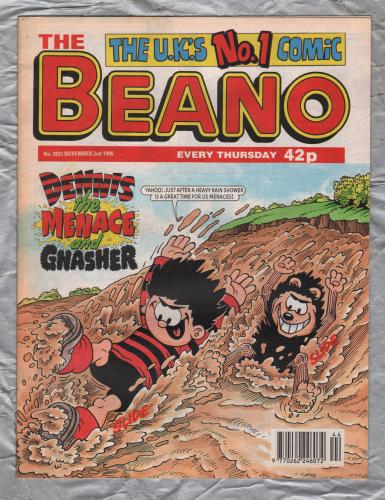 The Beano - Issue No.2833 - November 2nd 1996 - `Dennis The Menace And Gnasher` - D.C. Thomson & Co. Ltd