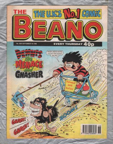 The Beano - Issue No.2825 - September 7th 1996 - `Dennis The Menace And Gnasher` - D.C. Thomson & Co. Ltd