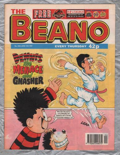 The Beano - Issue No.2865 - June 14th 1997 - `Dennis The Menace And Gnasher` - D.C. Thomson & Co. Ltd