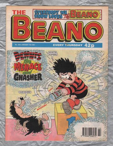 The Beano - Issue No.2843 - January 11th 1997 - `Dennis The Menace And Gnasher` - D.C. Thomson & Co. Ltd