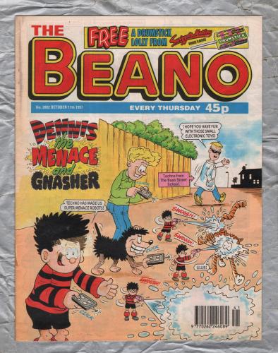 The Beano - Issue No.2882 - October 11th 1997 - `Dennis The Menace And Gnasher` - D.C. Thomson & Co. Ltd