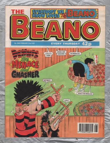 The Beano - Issue No.2849 - February 22nd 1997 - `Dennis The Menace And Gnasher` - D.C. Thomson & Co. Ltd