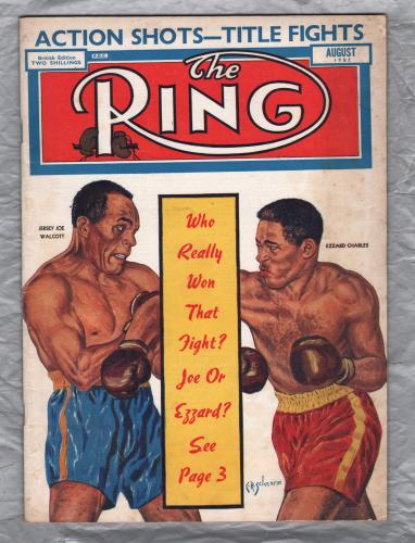 `The Ring` - August 1952 - Vol.31 No.7 - U.K Edition - `Jersey Joe Walcott-Ezzard Charles` - Published by The Ring, Inc.      