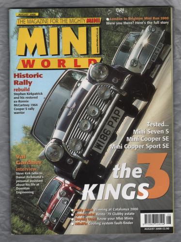 Mini World Magazine - August 2000 - `Tested...Mini Seven S, Mini Cooper SE, Mini Cooper Sport SE` - An IPC Focus Network Publication
