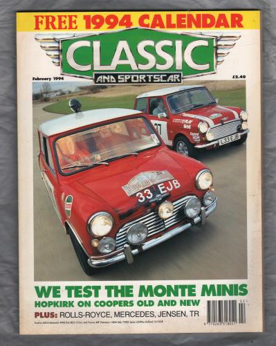Classic And Sportscar Magazine - February 1994 - Vol.12 No.11 - `Mini Coopers` - Published by Haymarket Magazines Ltd