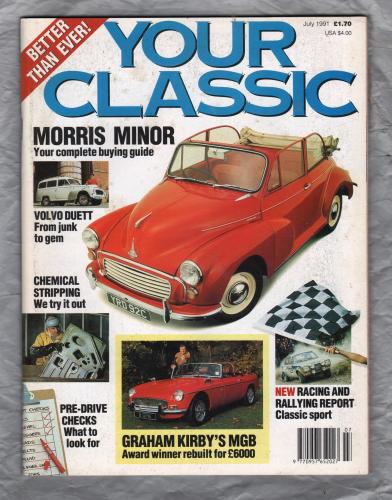 Your Classic Magazine - July 1991 - `Behind The Wheel: Hillman Imp` - Published by Haymarket Magazines Ltd