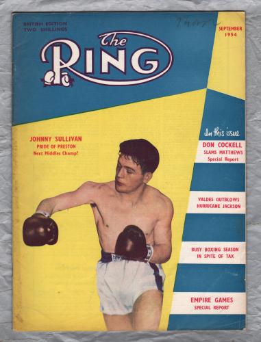 `The Ring` - September 1954 - Vol.33 No.8 - U.K Edition - `Johnny Sullivan Pride Of Preston` - Published by The Ring, Inc.    