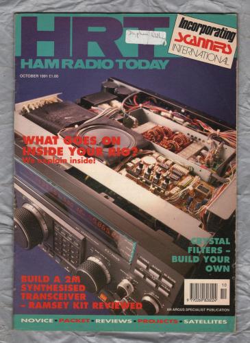 HRT (Ham Radio Today) - October 1991 - Vol.9 No.10 - `Crystal Filters-Build Your Own` - Published by Argus Specialist Publications Ltd