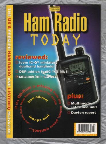 Ham Radio Today - July 1998 - Vol.16 No.7 - `Multimode Data PC Interface` - Published by RSGB Publications