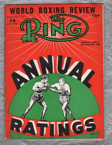 `The Ring` - February 1955 - Vol.33 No.12 - U.K Edition - `Annual Ratings` - Published by The Ring, Inc.    