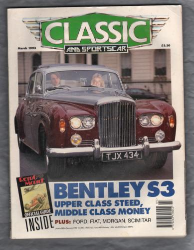 Classic And Sportscar Magazine - March 1993 - Vol.11 No.12 - `Fiat 850 Coupe` - Published by Haymarket Magazines Ltd