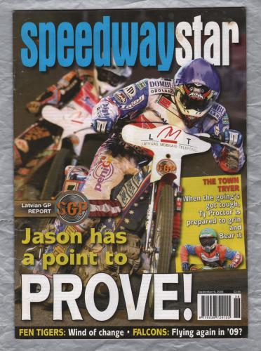 Speedwaystar - Vol.57 No.25 - September 6 2008 - `Jason Has A Point To...PROVE!` - Published by Pinegen Ltd