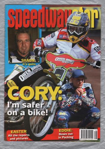 Speedwaystar - Vol.58 No.5 - April 18 2009 - `CORY: I`m Safer On A Bike` - Published by Pinegen Ltd