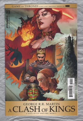 No.1 - George R.R. Martin - `A CLASH OF KINGS` - `A Song of Ice and Fire,Book 2` - by Landry Q. Walker - Illustrated by Mel Rubi - 2017 - Published by Dynamite Entertainment