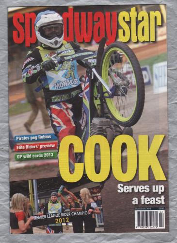 Speedwaystar - Vol.61 No.32 - October 20 2012 - `COOK: Serves Up A Feast` - Published by Pinegen Ltd