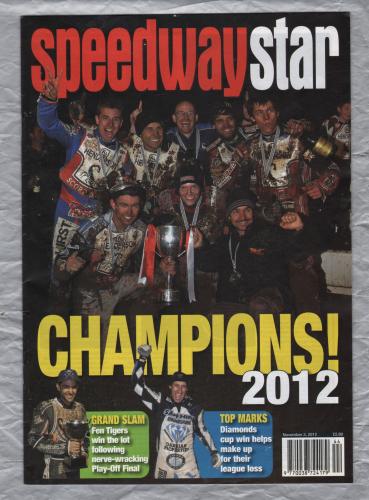 Speedwaystar - Vol.61 No.34 - November 3 2012 - `CHAMPIONS 2012!` - Published by Pinegen Ltd