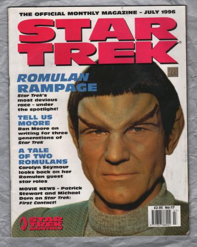 STAR TREK Monthly - Vol.1 No.17 - July 1996 - `Romulan Rampage` - Published by Titan Magazines