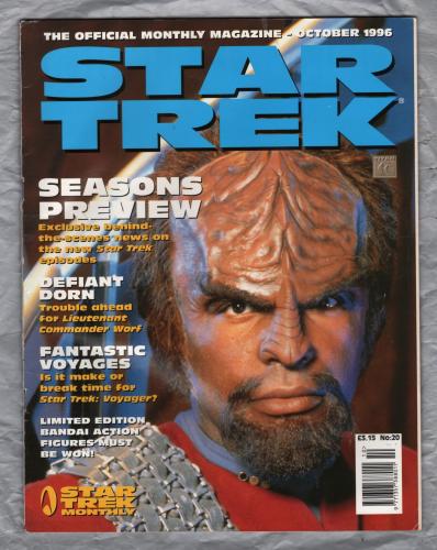 STAR TREK Monthly - Vol.1 No.20 - October 1996 - `Seasons Preview` - Published by Titan Magazines