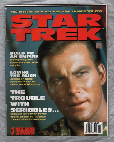 STAR TREK Monthly - Vol.1 No.21 - November 1996 - `Build Me An Empire` - Published by Titan Magazines