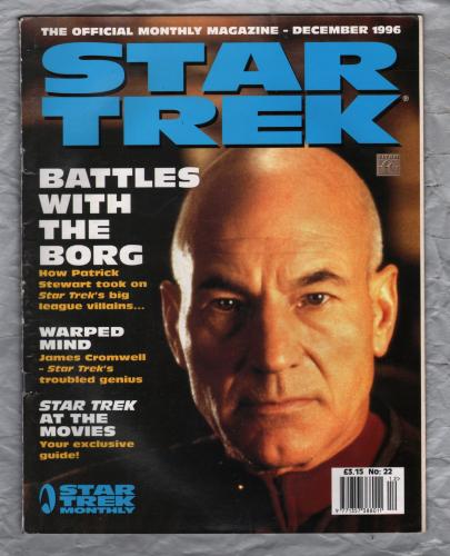 STAR TREK Monthly - Vol.1 No.22 - December 1996 - `Battles With The Borg` - Published by Titan Magazines