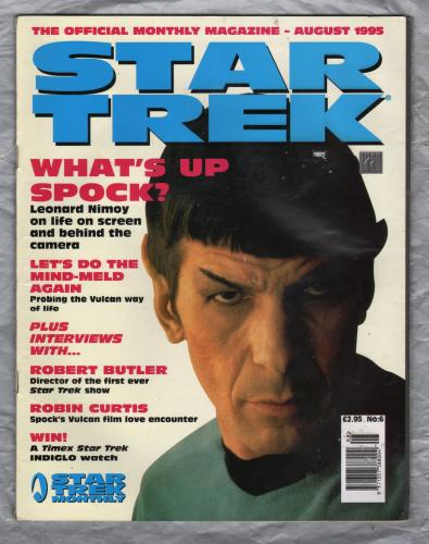 STAR TREK Monthly - Vol.1 No.6 - August 1995 - `What`s Up Spock?` - Published by Titan Magazines