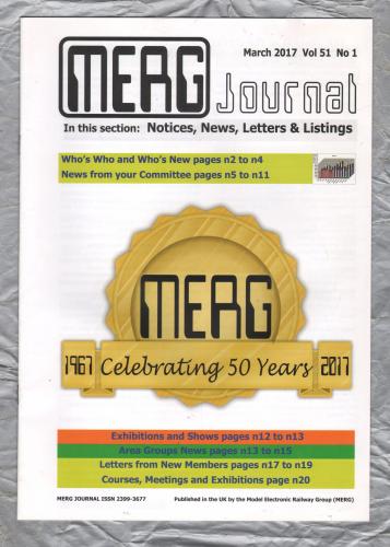 MERG Journal - 2017 - Vol.51 No.1 - `2017-MERG is Celebrating 50 Years of Innovation!` - Two Sections - Published by MERG