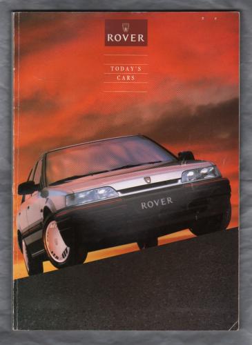 Sales Brochure - `ROVER - Today`s Cars` - Jan/Feb/Mar/Apr 1990 - English Language - Cover to Cover 148 Pages