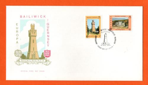 Bailiwick Of Guernsey - FDC - 1978 - Europa Monuments Issue - Official First Day Cover
