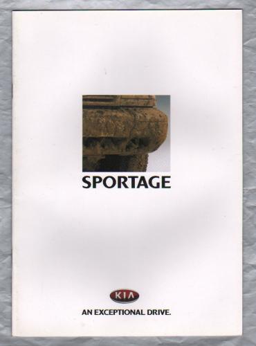 Sales Brochure - `KIA - SPORTAGE` - June 1996 - English Language - Unpaginated - A4 Sized Brochure