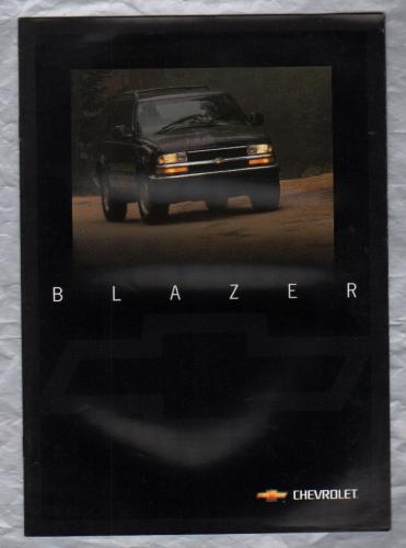 Sales Brochure - Chevrolet `BLAZER` - circa 1998 - English Language - Unpaginated - A4 Sized Brochure