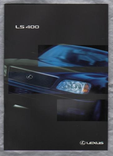 Sales Brochure - `LEXUS LS400` - October 1998 - English Language - 28 Pages - A4 Sized Brochure