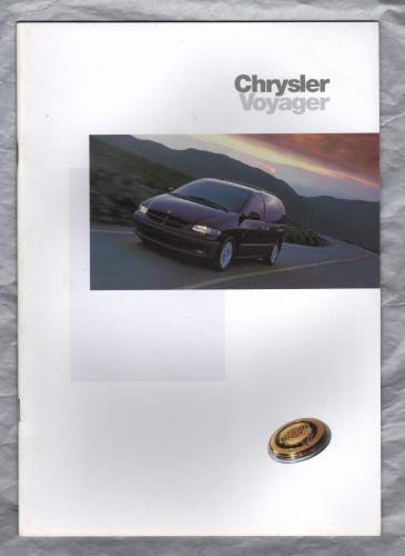 Sales Brochure - `CHRYSLER VOYAGER` - circa 1997 - English Language - Unpaginated - A4 Sized Brochure