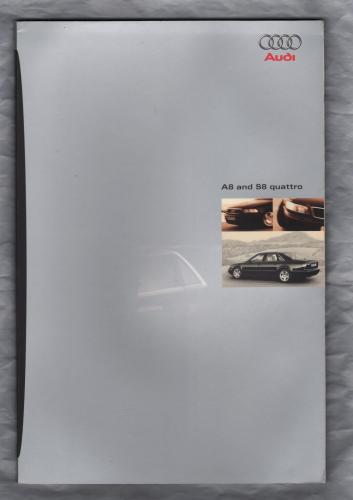 Sales Brochure - `Audi A8 and S8 quattro` - September 1997 - English Language - Cover to Cover 58 Pages - A4 Sized Brochure