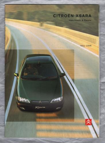 Sales Brochure - `CITROEN XARA` - May 1998 - English Language - Cover to Cover 44 Pages - A4 Sized Brochure