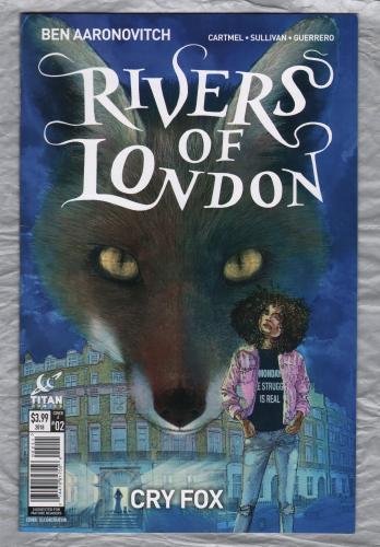 Cover A - No.2 - `RIVERS OF LONDON` - `Chapter Two: Dangerous Games` - by Aaronvitch and Cartmel - Illustrated by Lee Sullivan - January 2018 - Published by Titan Comics