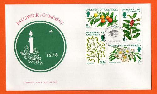Bailiwick Of Guernsey - FDC - 1978 - Christmas Issue  Official First Day Cover