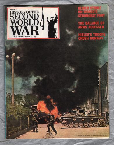 History of the Second World War - Vol.1 - No.4 - `Glider Strike on World's Strongest Fort ` - B.P.C Publishing. - c1970`s 